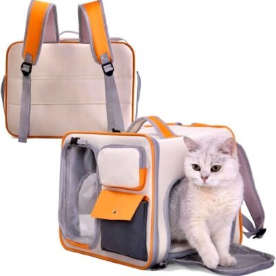 Pet Carrier Airline Approved - Comfortable and Spacious Dog and Cat Carrier - Soft Dog Travel Bag with Pockets and Padded Straps - Breathable Pet Carrier for Small Dogs/Cats/Rabbits and More