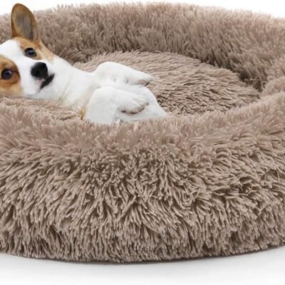 Pet Round Bed - Ultra Soft Washable Donut Dog Cat Mattress